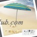DestinationGear 7 ft. Striped Beach Umbrella with Carry Bag   